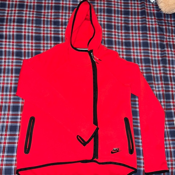 Nike Sweaters - Red Nike Techfleece